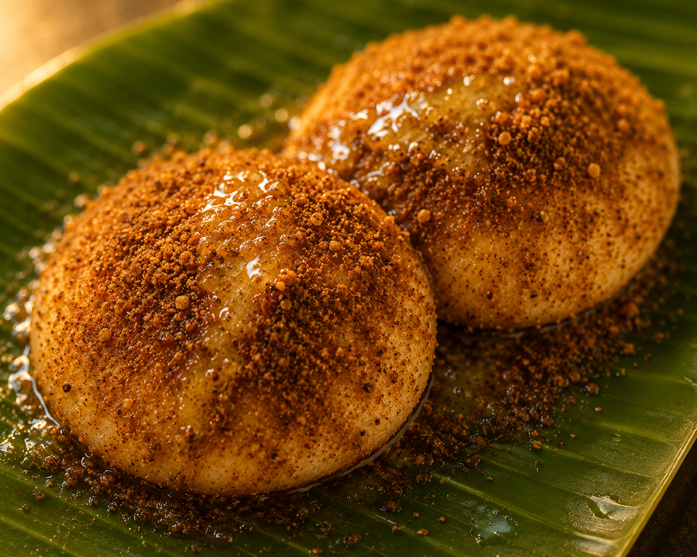 Ghee Podi Idli - South Indian dish at Sri Skanda Bhavan