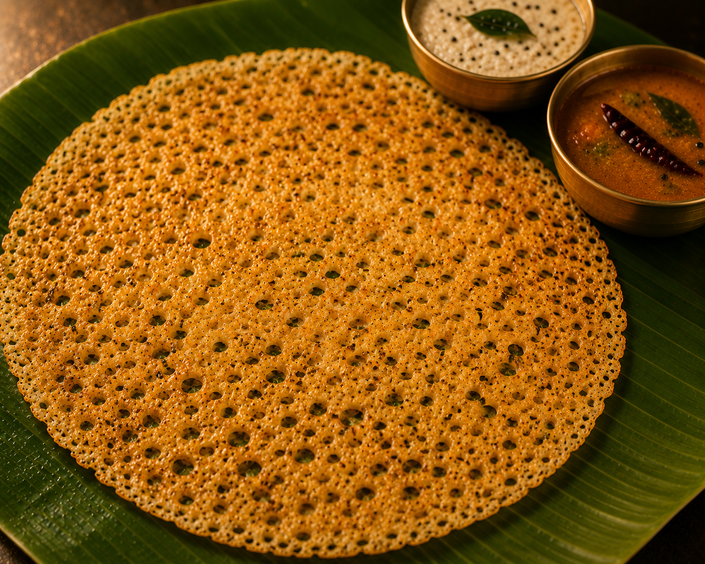 Rava Dosa - South Indian dish at Sri Skanda Bhavan