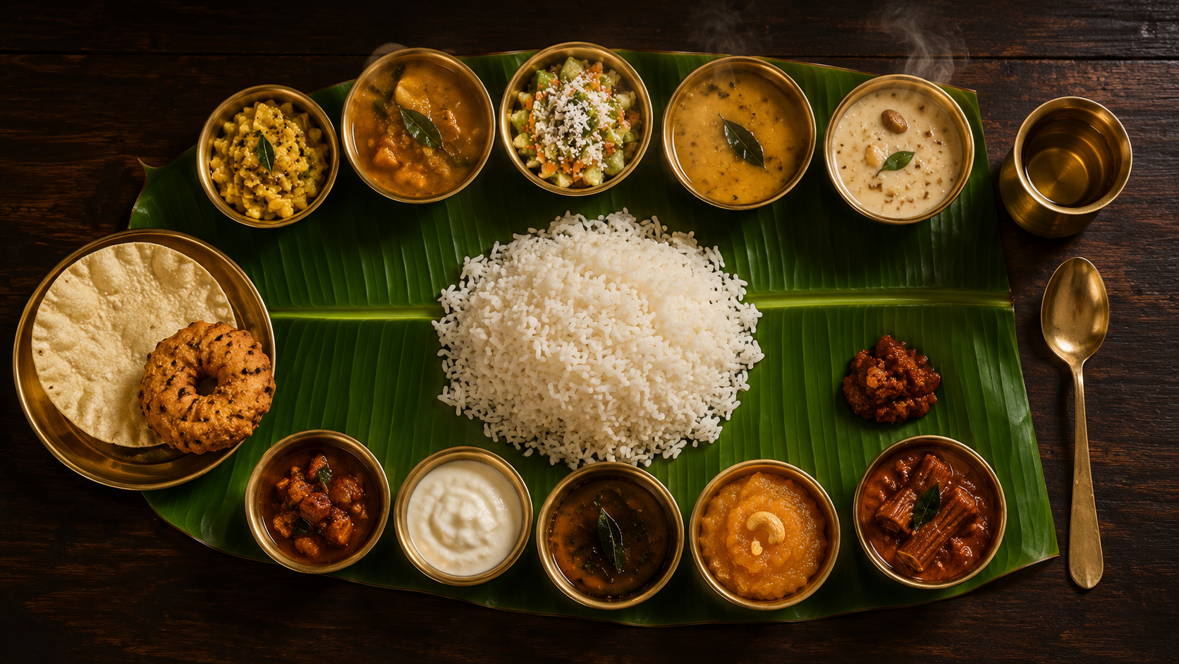 Authentic South Indian Banana Leaf Dining at Sri Skanda Bhavan Thirukkadaiyur